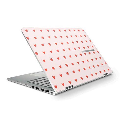 Pink and Red Hearts HP Spectre Skin