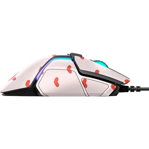 Pink and Red Hearts SteelSeries Rival 600 Gaming Mouse Skin