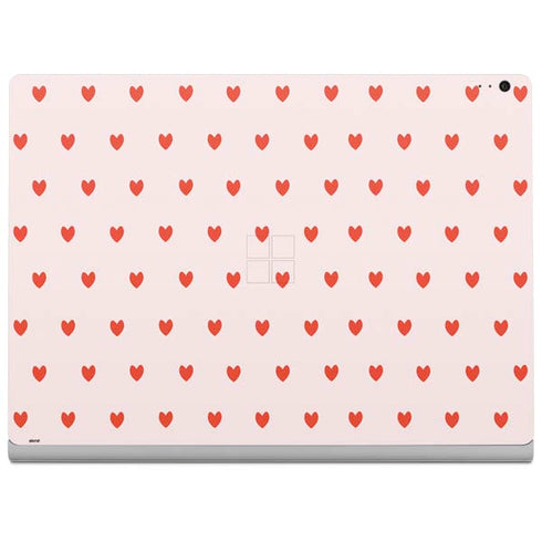 Pink and Red Hearts Surface Book 2 13.5in Skin