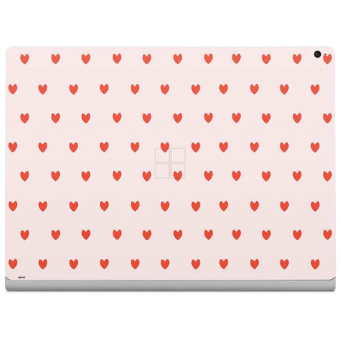 Pink and Red Hearts Surface Book 2 15in Skin