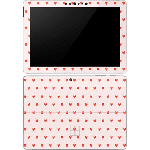 Pink and Red Hearts Surface Go Skin