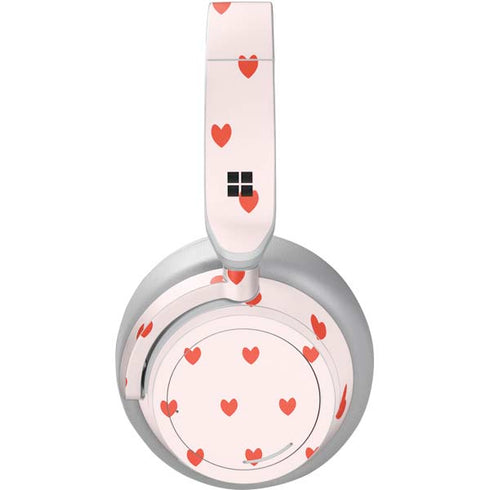 Pink and Red Hearts Surface Headphones Skin