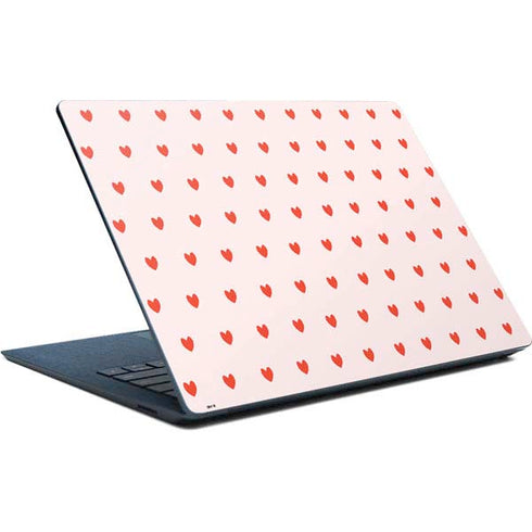 Pink and Red Hearts Surface Laptop Skin