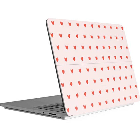 Pink and Red Hearts Surface Laptop Studio Skin