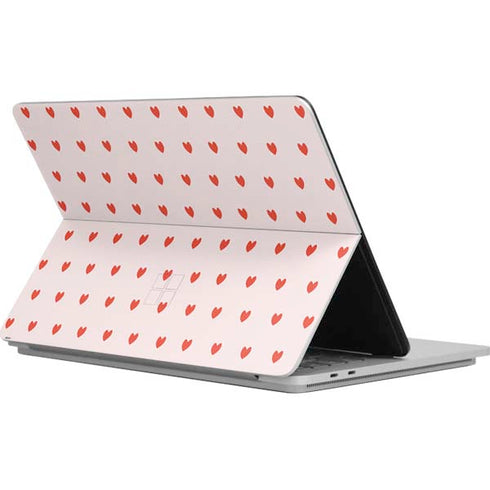 Pink and Red Hearts Surface Laptop Studio Skin