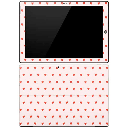 Pink and Red Hearts Surface Pro 3 Skin