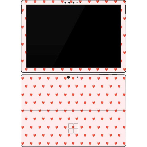 Pink and Red Hearts Surface Pro 7 Skin