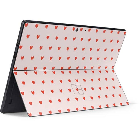 Pink and Red Hearts Surface Pro 7 Skin