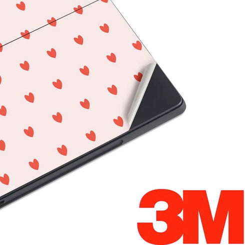 Pink and Red Hearts Surface Pro 7 Skin