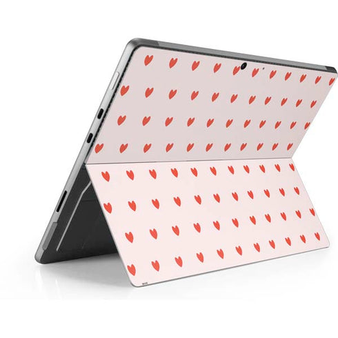 Pink and Red Hearts Surface Pro 8 Skin