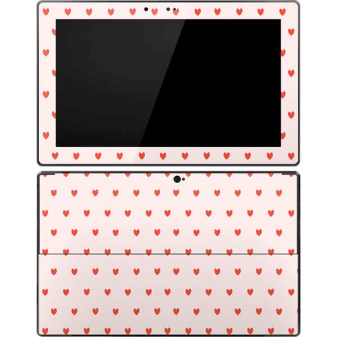 Pink and Red Hearts Surface Pro Tablet Skin