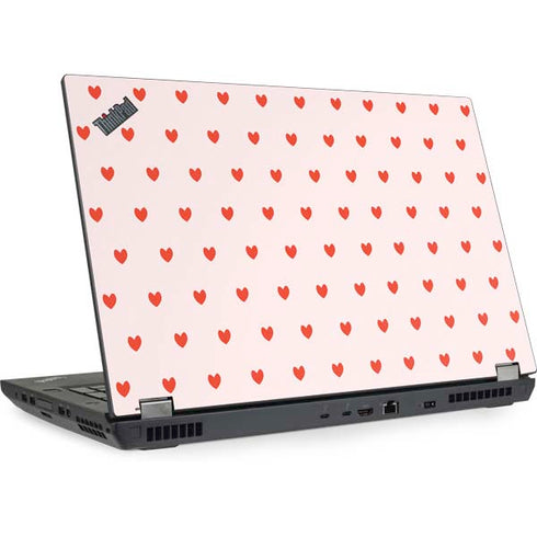 Pink and Red Hearts Lenovo ThinkPad Skin