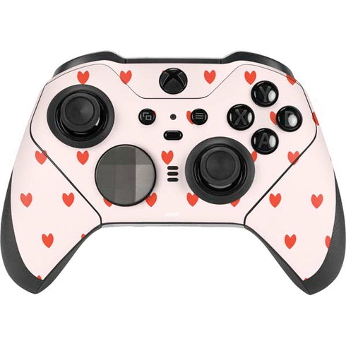 Pink and Red Hearts Xbox Elite Wireless Controller Series 2 Skin