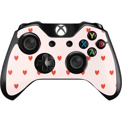 Pink and Red Hearts Xbox One Controller Skin