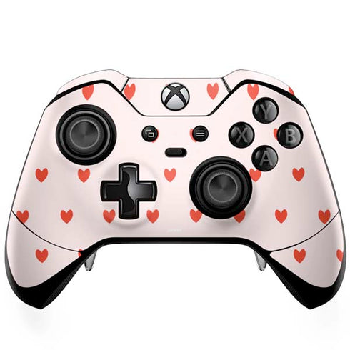 Pink and Red Hearts Xbox One Elite Controller Skin