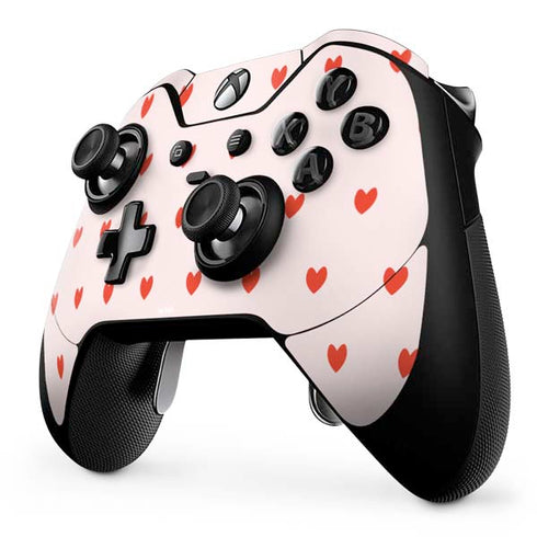 Pink and Red Hearts Xbox One Elite Controller Skin