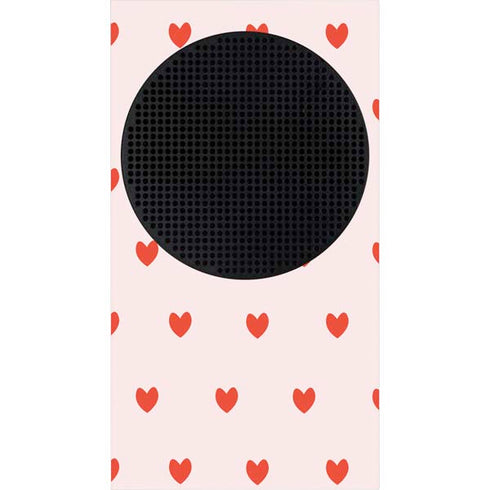 Pink and Red Hearts Xbox Series S Skins
