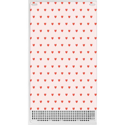 Pink and Red Hearts Xbox Series S Console Skin