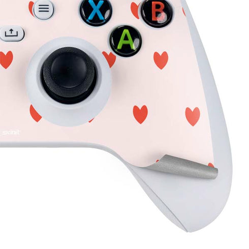 Pink and Red Hearts Xbox Series S Controller Skin
