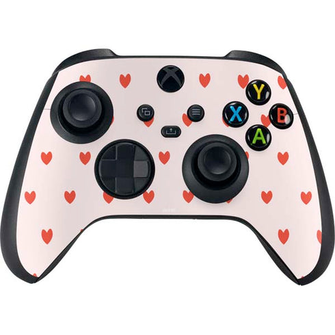 Pink and Red Hearts Xbox Series X Controller Skin