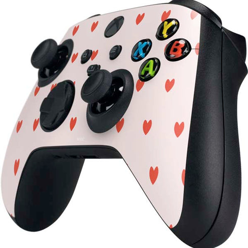 Pink and Red Hearts Xbox Series X Controller Skin
