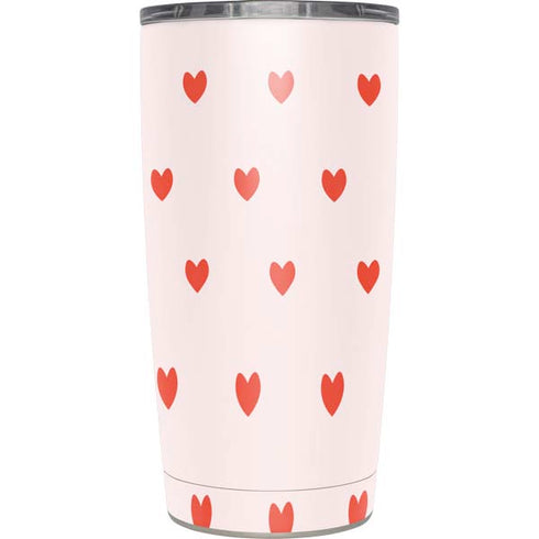 Pink and Red Hearts Yeti 20oz Tumbler Skin
