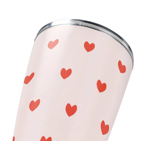 Pink and Red Hearts Yeti 20oz Tumbler Skin