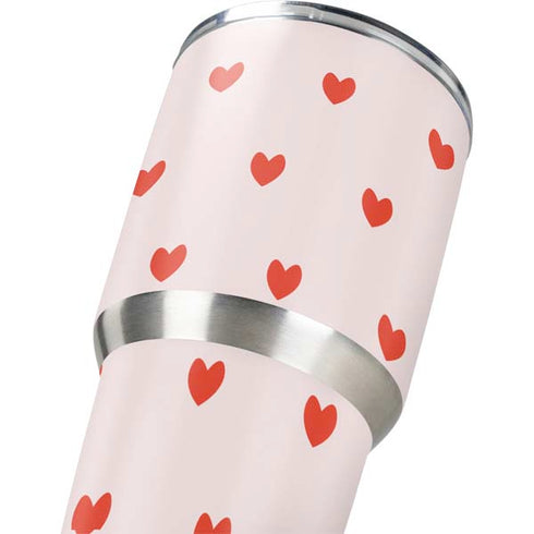 Pink and Red Hearts Yeti 30oz Rambler Tumbler Skin