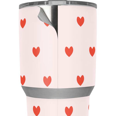Pink and Red Hearts Yeti 30oz Rambler Tumbler Skin