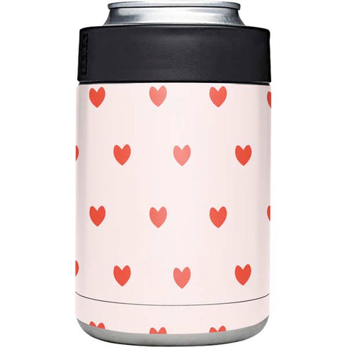 Pink and Red Hearts Yeti Colster Can Insulator Skin