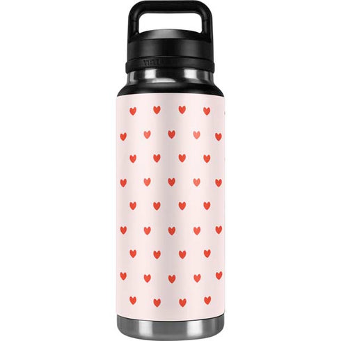 Pink and Red Hearts YETI Rambler 36oz Bottle Skin