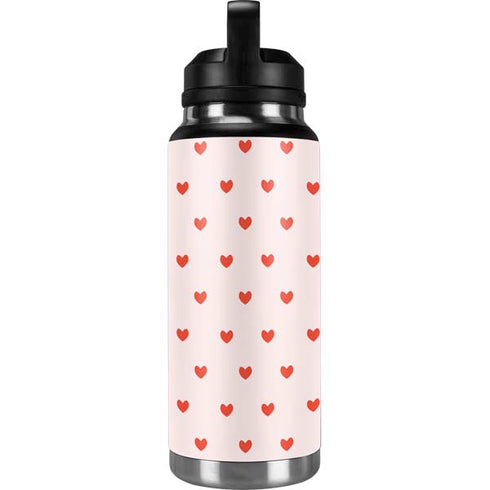 Pink and Red Hearts YETI Rambler 36oz Bottle Skin