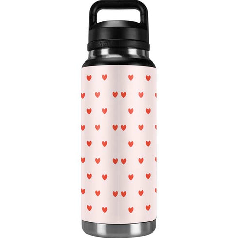 Pink and Red Hearts YETI Rambler 36oz Bottle Skin