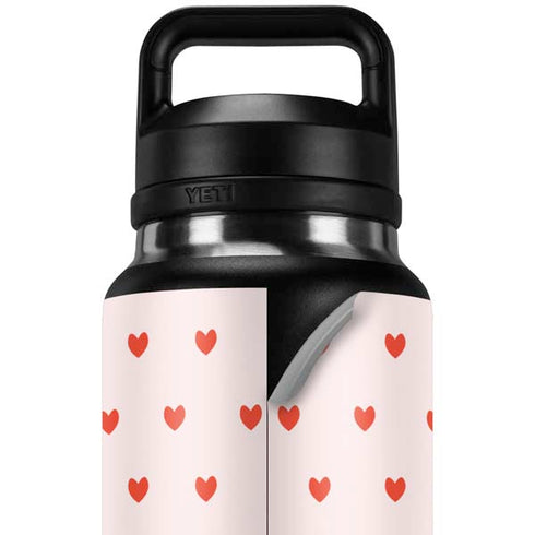 Pink and Red Hearts YETI Rambler 36oz Bottle Skin