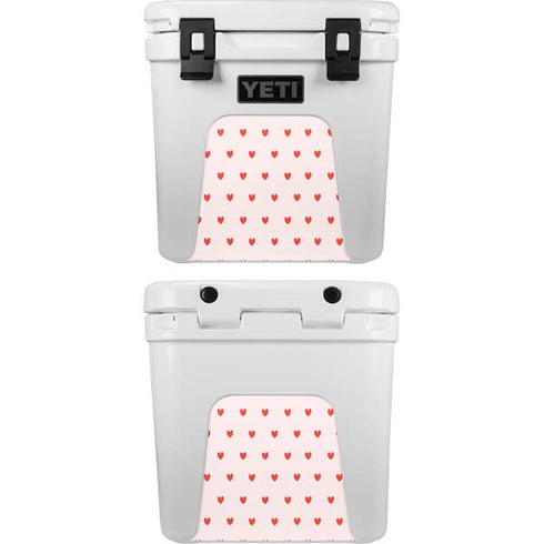Pink and Red Hearts YETI Roadie 24 Hard Cooler Skin