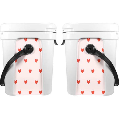Pink and Red Hearts YETI Roadie 24 Hard Cooler Skin