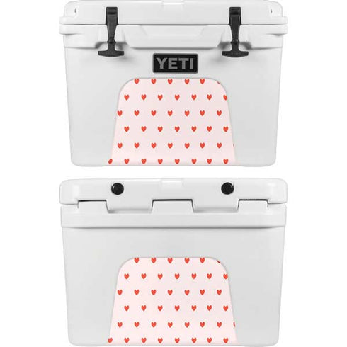 Pink and Red Hearts YETI Tundra 35 Hard Cooler Skin