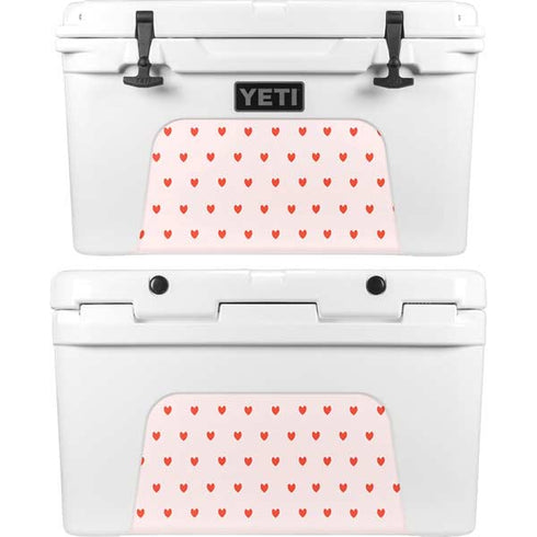 Pink and Red Hearts YETI Tundra 45 Hard Cooler Skin