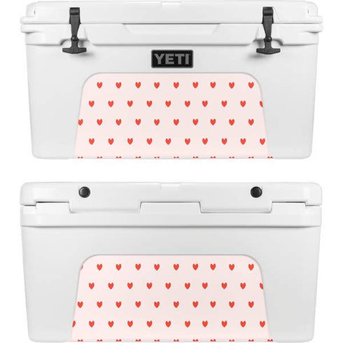 Pink and Red Hearts YETI Tundra 65 Hard Cooler Skin