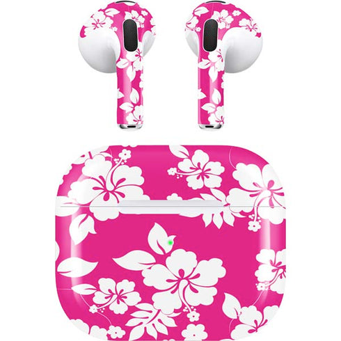 Pink and White Apple AirPods (3rd Gen 2021) Skin