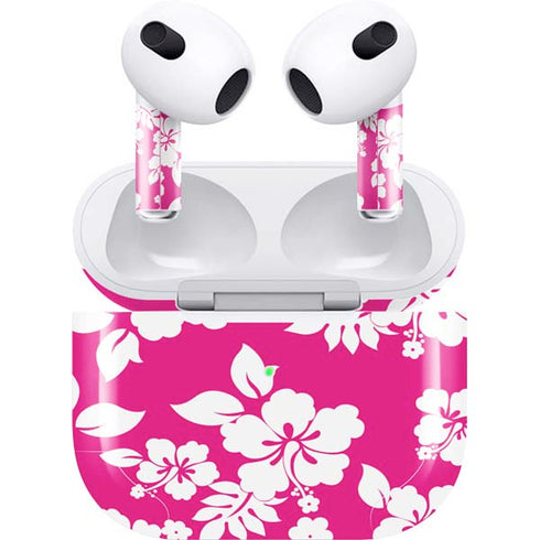 Pink and White Apple AirPods (3rd Gen 2021) Skin