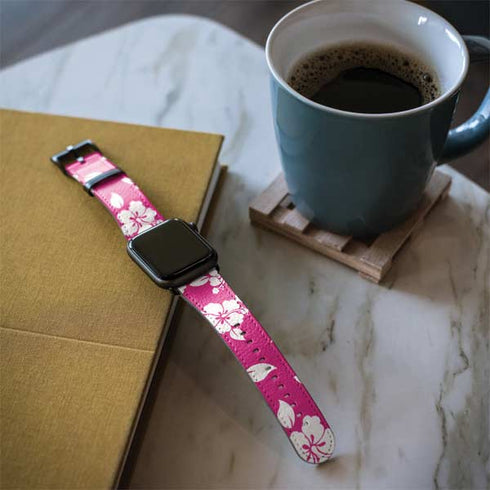 Pink and White Apple Watch Band 38-40mm