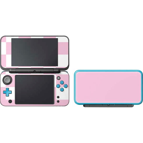 Pink and White Checkerboard Nintendo 2DS XL (2017) Skin