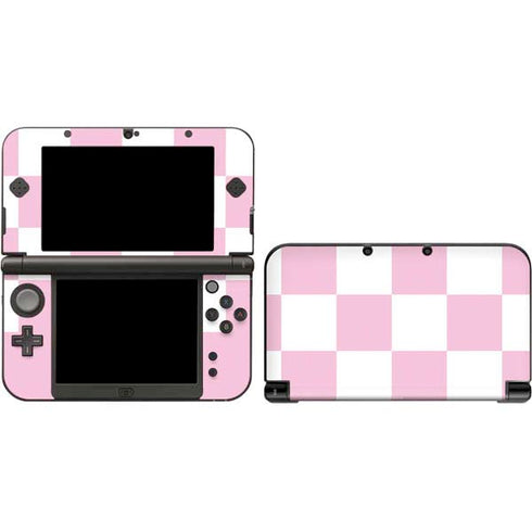 Pink and White Checkerboard 3DS XL 2015 Skin