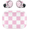 Pink and White Checkerboard Amazon Echo Buds Skin