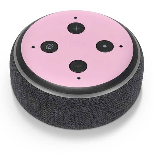 Pink and White Checkerboard Amazon Echo Dot Skin
