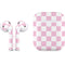 Pink and White Checkerboard Apple AirPods 2 Skin