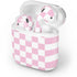 Pink and White Checkerboard Apple AirPods 2 Skin
