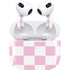 Pink and White Checkerboard Apple AirPods (3rd Gen 2021) Skin