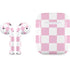 Pink and White Checkerboard Apple AirPods Skin